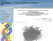Tablet Screenshot of johnperreault.com